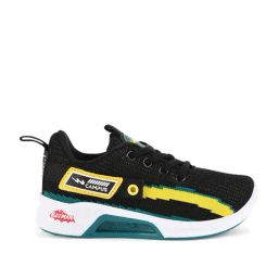 Campus Kids Black & Yellow Running Shoes-image-92