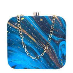 NR by Nidhi Rathi Blue Fabric Clutch-59
