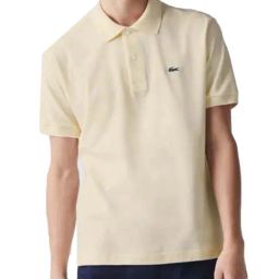 Lacoste Yellow Cotton Regular Fit Polo T-Shirts-image-93