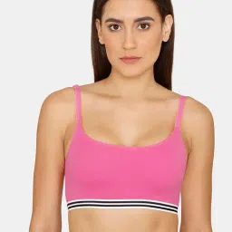 Zivame Pink Full Coverage Double Layered Bralette-picture-41