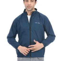 Cloak & Decker by Monte Carlo Blue Regular Fit Wind Cheater-image-28
