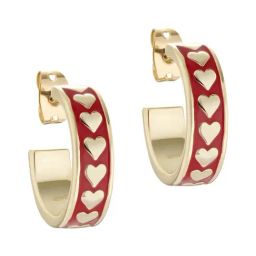 Ted Baker Emrie Heart Hoop Earrings-image-6