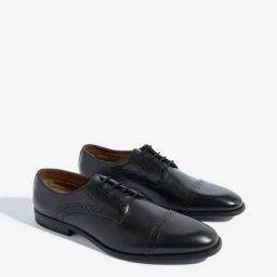 SOLEPLAY by Westside Black Perforated Leather Lace-Up Shoes-image-49