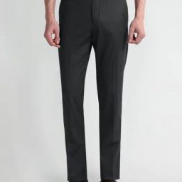 Arrow Navy Slim Fit Texture Trousers-image-40