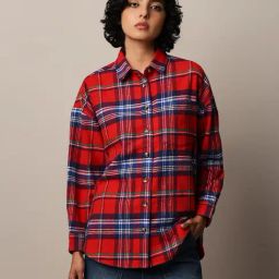 Only Red & Blue Checks Shirt-9