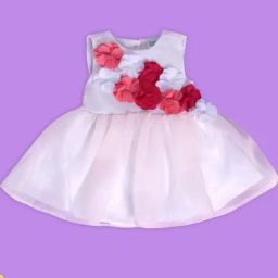 MINIKLUB Kids White Applique Dress-image-67
