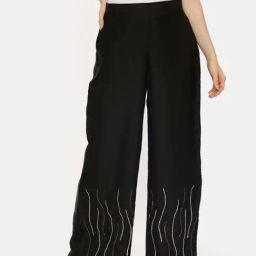ASMI By Mayank Modi Silk Black Sequin Pant-image-66
