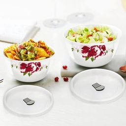 Larah by Borosil White Opalware Bowl - Set of 2 image 2