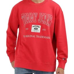Tommy Hilfiger Red Logo Regular Fit Sweatshirt-image-77
