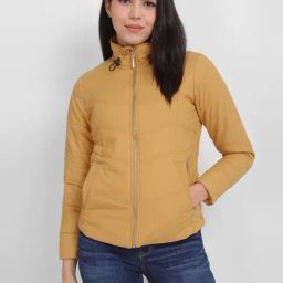 Allen Solly Yellow Quilted Jacket-image-50