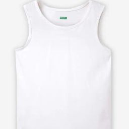 United Colors of Benetton Kids White Regular Fit Vest-image-94