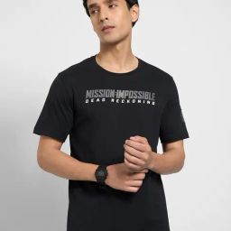 Sf Jeans By Pantaloons Black Cotton Slim Fit Printed T-Shirts-picture-36
