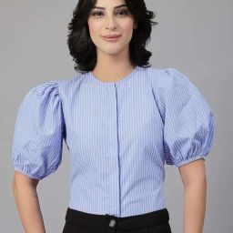 Style Quotient Blue Formal Shirt-image-27