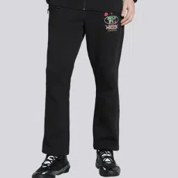 Puma MELO Black Cotton Regular Fit Sports Trackpants-picture-6