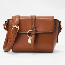 Forever Glam by Pantaloons Tan Sling Handbag-image-7