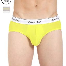 CALVIN KLEIN JEANS Men's Multicolor Hip Brief - Pack of 2-picture-30