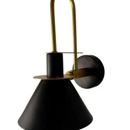 Whispering Homes Modern Creative Macaron Horn Wall Lamp - Black-image-73