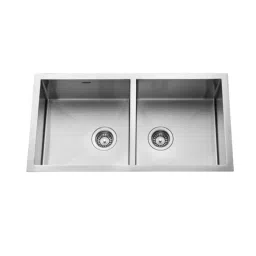 Jayna Noble Square 45x20x09 inch Satin Finish Stainless Steel Double Bowl Kitchen Sink, JNS 4520DB-picture-26