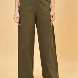 Honey by Pantaloons Green High Rise Flared Pants-image-29