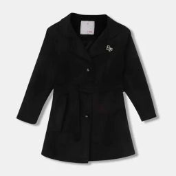 Elle Kids Black Embellished Full Sleeves Coat-image-98