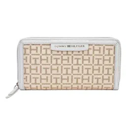 TOMMY HILFIGER Fawn & Optic White Logo Zip Around Wallet-picture-41