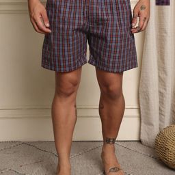 Mast & Harbour Pack Of 2 Checked Cotton Boxers BOXCOM23-S-picture-19