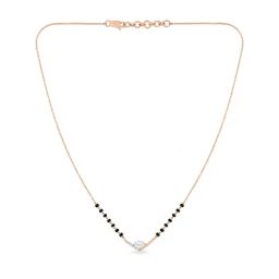 Malabar Gold and Diamonds 18k Rose Diamond Short Mangalsutra-image-39