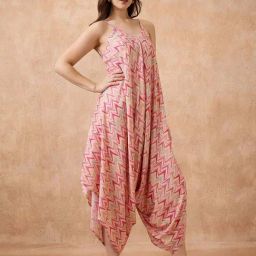 Globus Multicolored Regular Fit Printed Jumpsuit-7