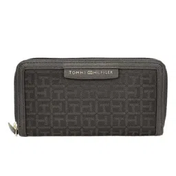 TOMMY HILFIGER Black Tonal Logo Zip Around Wallet-picture-45