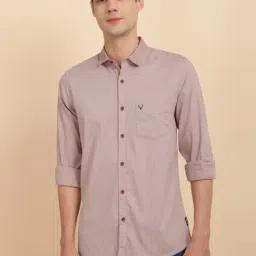 Allen Solly Pink Cotton Custom Fit Shirt-picture-47