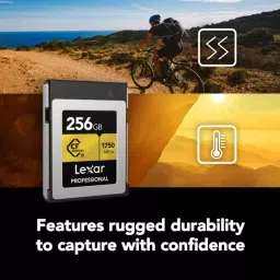 Lexar Professional CFexpress Type B Memory Card 256 GB Upto 1750 Mbps Read & 1500 Mbps Write Speed, GOLD image 3
