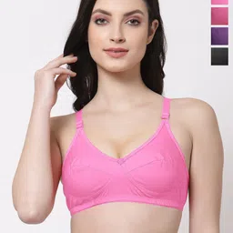 SHYAM SONS FLAIR Shine Pack Of 4 Full Coverage Bra-picture-21