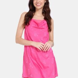 Zivame Pink Floral Print Night Dress-picture-39