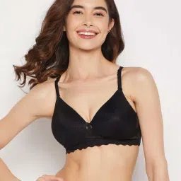 Clovia Black Lace Work T-Shirt Bra-picture-43