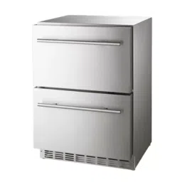 Elanpro Free Standing Under Counter Chiller with 150 L Capacity and 2 Drawers, URD 24SS-1