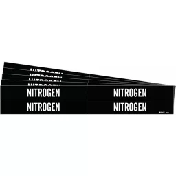 BRADY Pipe Marker Nitrogen Black & White for 3/4 to 2-3/8 inch Outer Diameter Pipe, 781X71 Pack of 20 Pcs)-image-93