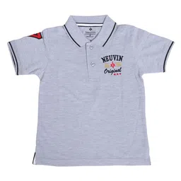 NeuVin Boys Polo Collar Applique T-shirt-image-83