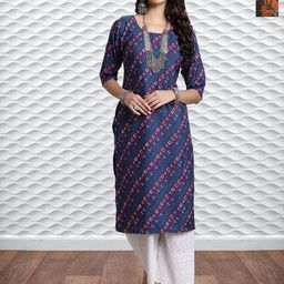 HERE&NOW Women Pack of 2 Ethnic Motifs Printed Kurta-image-83