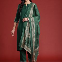 Anouk Kurta with Trousers & Dupatta-12