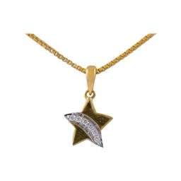 Joyalukkas 18 kt Gold & Diamond Pendant with Chain-image-12