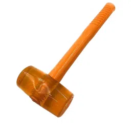 FLAMINGO ENTERPRISE Rubber Mallet 200 g Weight Round Shape with Fiber Handle Orange, FM-225-image-69