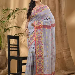 DESH BIDESH Ethnic Motifs Taant Saree-picture-13