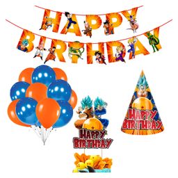 Zyozi Dragon Ball Z Birthday Party Supplies and Decorations Kit Pack of 28 - Multicolour-image-17