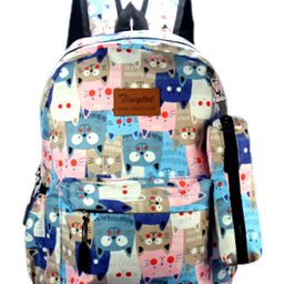 Tinytot 20 Litre Stylish & Trendy Water Resistant Hi Storage Backpack with Pencil Pouch Green - Height 17 Inch-24