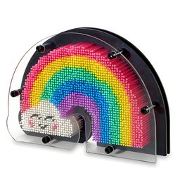 SCHOOLISH 3D Pin Art Intellectual Fun Toy Rainbow Cloud | Pin Art Palm Board (10 x 8 Inches) Arouse Sense of Imagination Innovative Boundless Creativity- PACK OF 1- COLOR MAY VARY-20