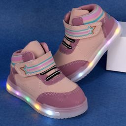 FEETWELL SHOES Led Party Wear Shoes-Pink-59