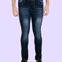 COMFITS Men Classic Low Distress Heavy Fade Stretchable Jeans-picture-9