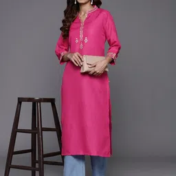 KSUT Women Ethnic Embroidered Thread Work Kurta-image-25