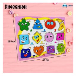 FunBlast Learning Shapes Puzzle Board Toy for Kids  Multicolor image 3