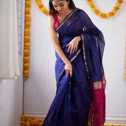 Rujave Woven Design Zari Art Silk Kanjeevaram Saree-image-24